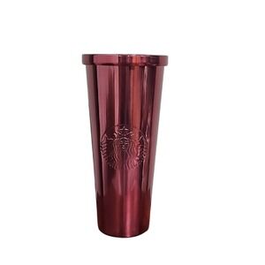 Pink Tumbler Starbucks Holiday Plum Cold Hot Cup With Straw Venti 24 oz 2020 NWT